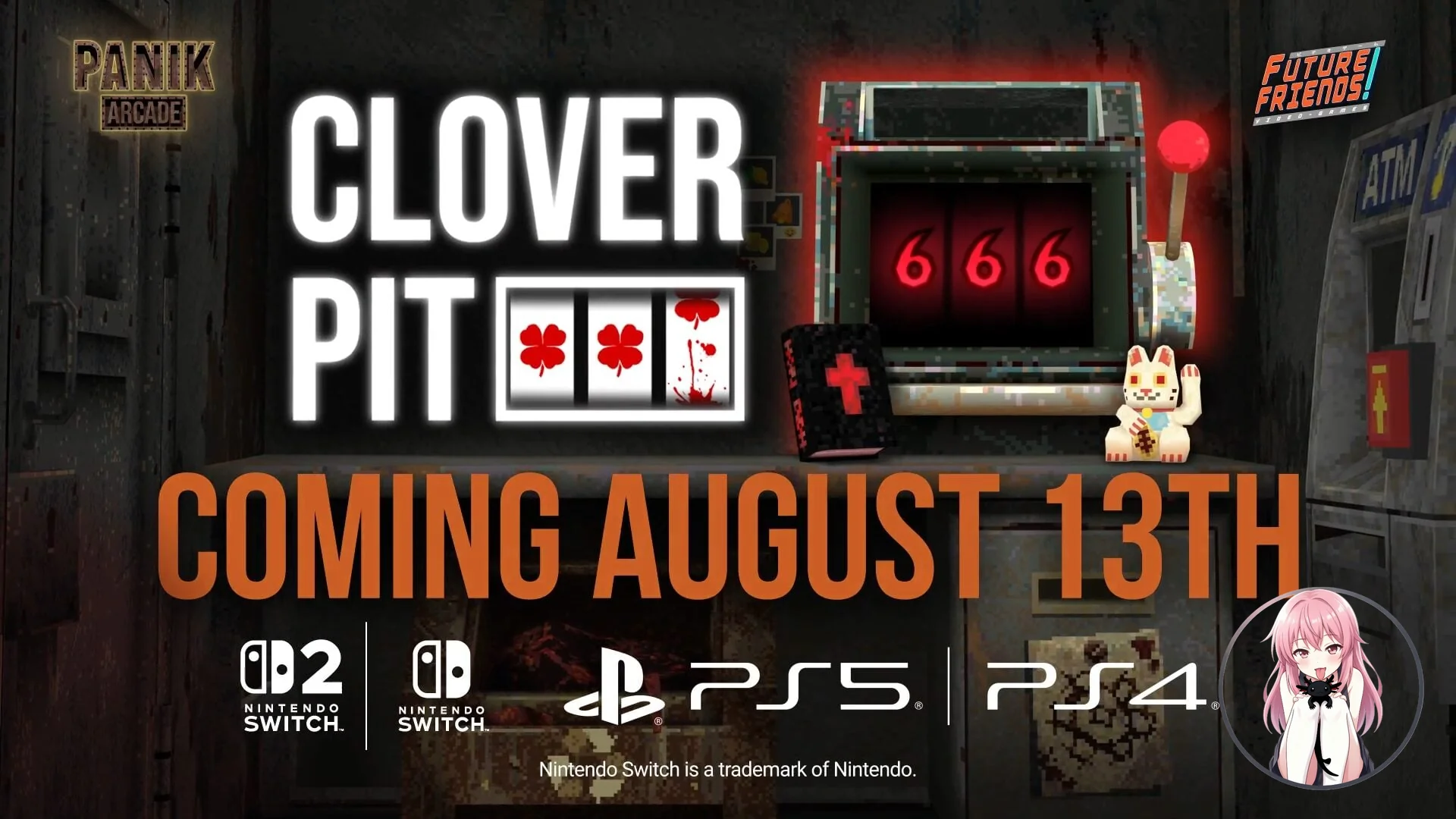 CloverPit Coming to PS5, Switch 2, PS4, and Switch on August 13! f8c79404f74343b89650001e0c1ee520