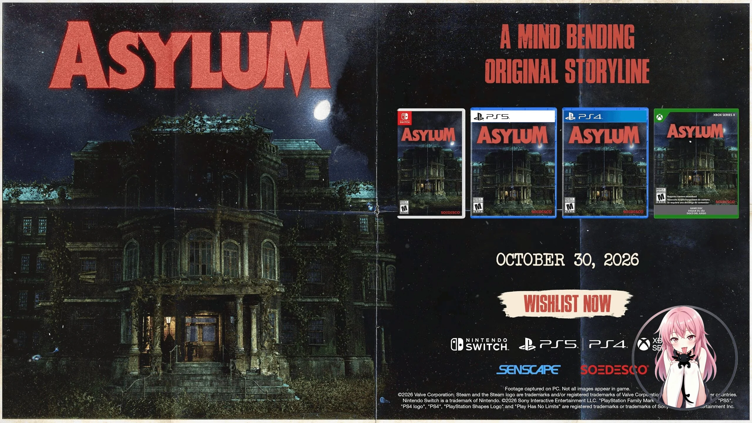 ASYLUM — жуткое приключение на PS5, Xbox Series и Switch выходит 30 октября! 🔥 e0b3fb5a588b4fbc8a4d148bb8db5691